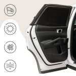 Elastyczne osłony przeciwsłoneczne XL do samochodu - zestaw 2szt. / SIPO