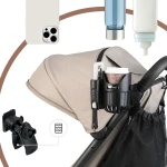 Uniwersalny uchwyt na kubek i telefon 2w1 do wózka dziecięcego / SIPO