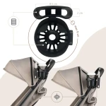 Uniwersalny uchwyt na kubek i telefon 2w1 do wózka dziecięcego / SIPO