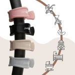 Wielofunkcyjne klipsy, klamry do wózka i fotelika, zestaw 2szt, - czarny / SIPO