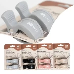 Wielofunkcyjne klipsy, klamry do wózka i fotelika, zestaw 2szt, - szary / SIPO