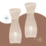 Wielofunkcyjne klipsy, klamry do wózka i fotelika, zestaw 2szt, - beżowy / SIPO