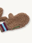 Dziecięce rękawiczki z wełny merino - teddy brown / Happymess
