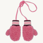 Dziecięce rękawiczki z wełny merino - dusty pink / Happymess