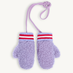 Dziecięce rękawiczki z wełny merino - lilac cloud / Happymess