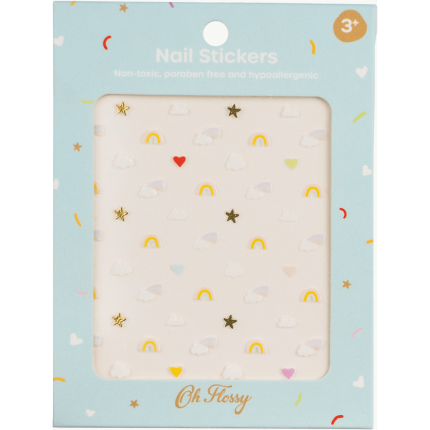 Naklejki na paznokcie dla dzieci - SKY, hipoalergiczne / Oh Flossy