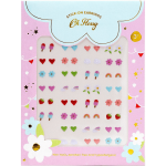 Kolczyki samoprzylepne dla dzieci 30 wzorów, hipoalergiczne / Oh Flossy