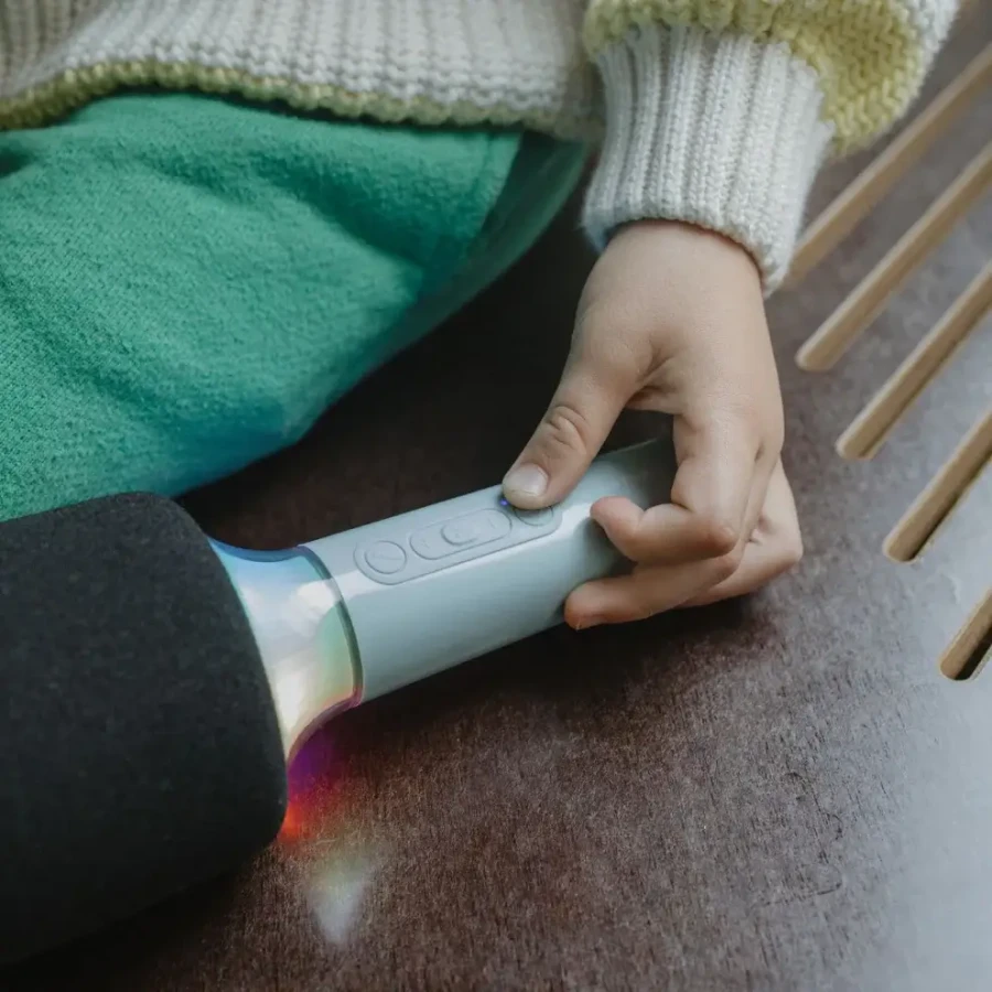 Świecący mikrofon KIDYMIC - zielony / Kidywolf