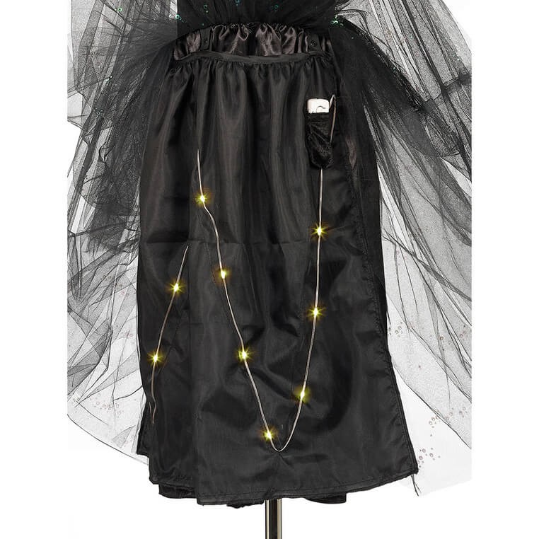 Kostium sukienka tiulowa z cekinami i lampkami LED czarownica Agatha / Souza!