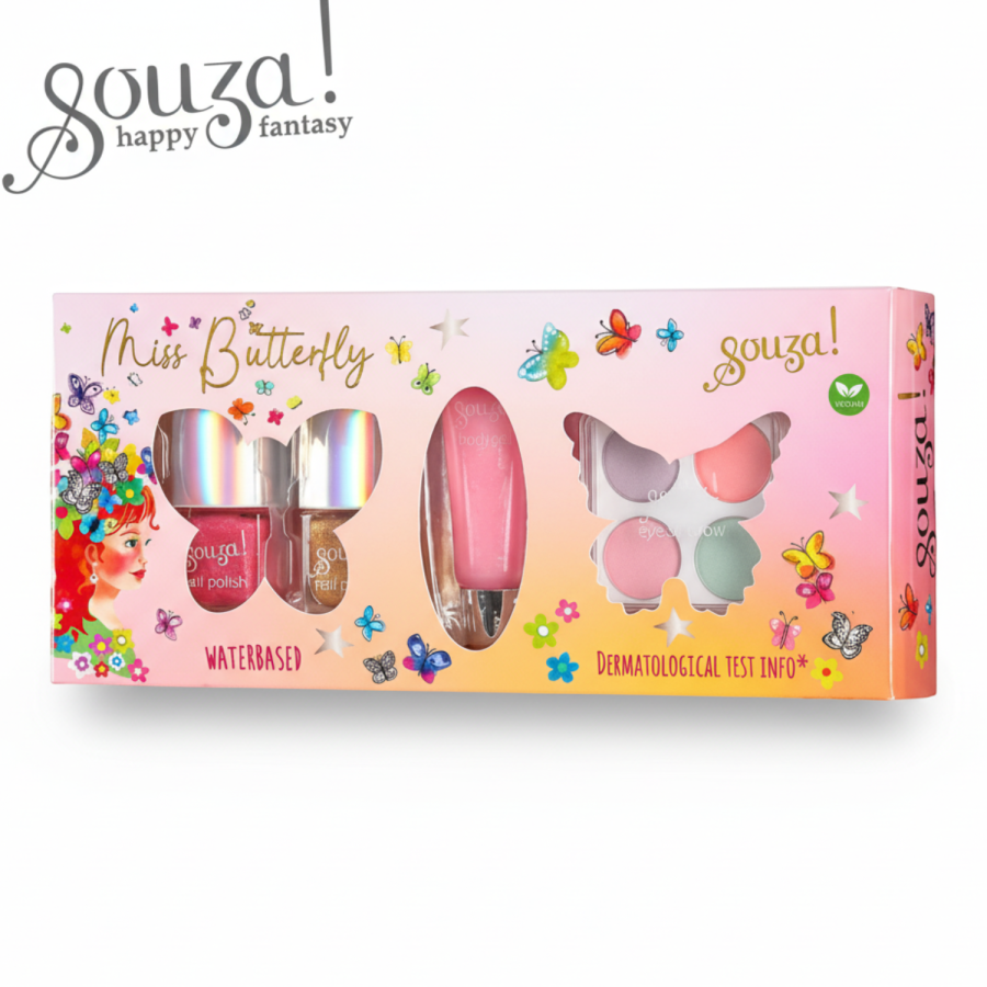 Kosmetyki do makijażu dla dzieci 7 el. zestaw Motyl / Souza!