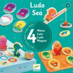 Zestaw 4 gier LUDO SEA / Djeco