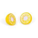 Drewniana skrzynka z warzywami i owocami do krojenia oraz akcesoriami / Janod