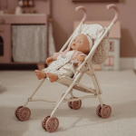 Składany wózek dla lalek - beżowy / Little Dutch