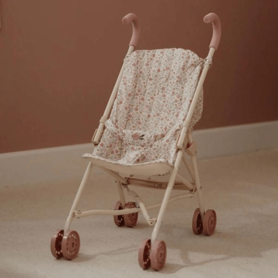 Składany wózek dla lalek - beżowy / Little Dutch