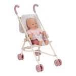 Składany wózek dla lalek - beżowy / Little Dutch