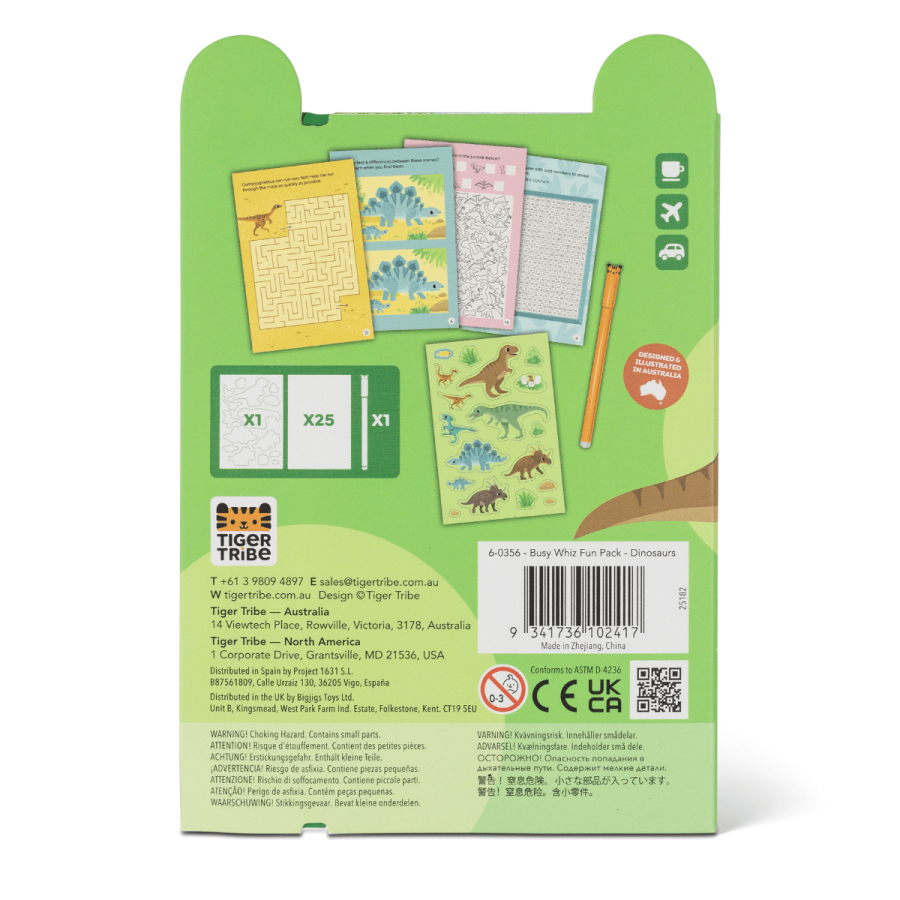 Zeszyt łamigłówek - Dinozaury / Tiger Tribe