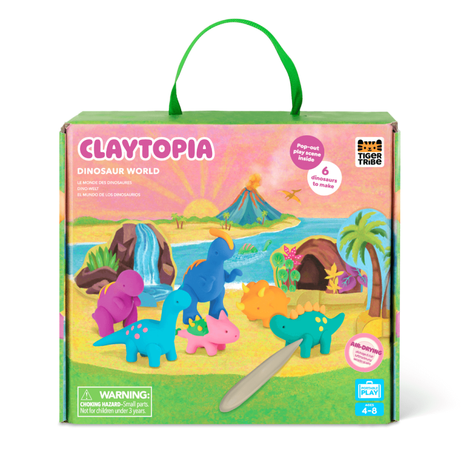 Zestaw z masą plastyczną - Dinozaury / Tiger Tribe