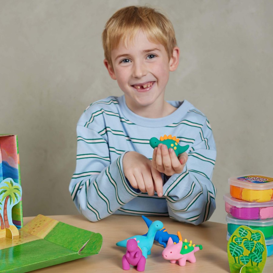 Zestaw z masą plastyczną - Dinozaury / Tiger Tribe