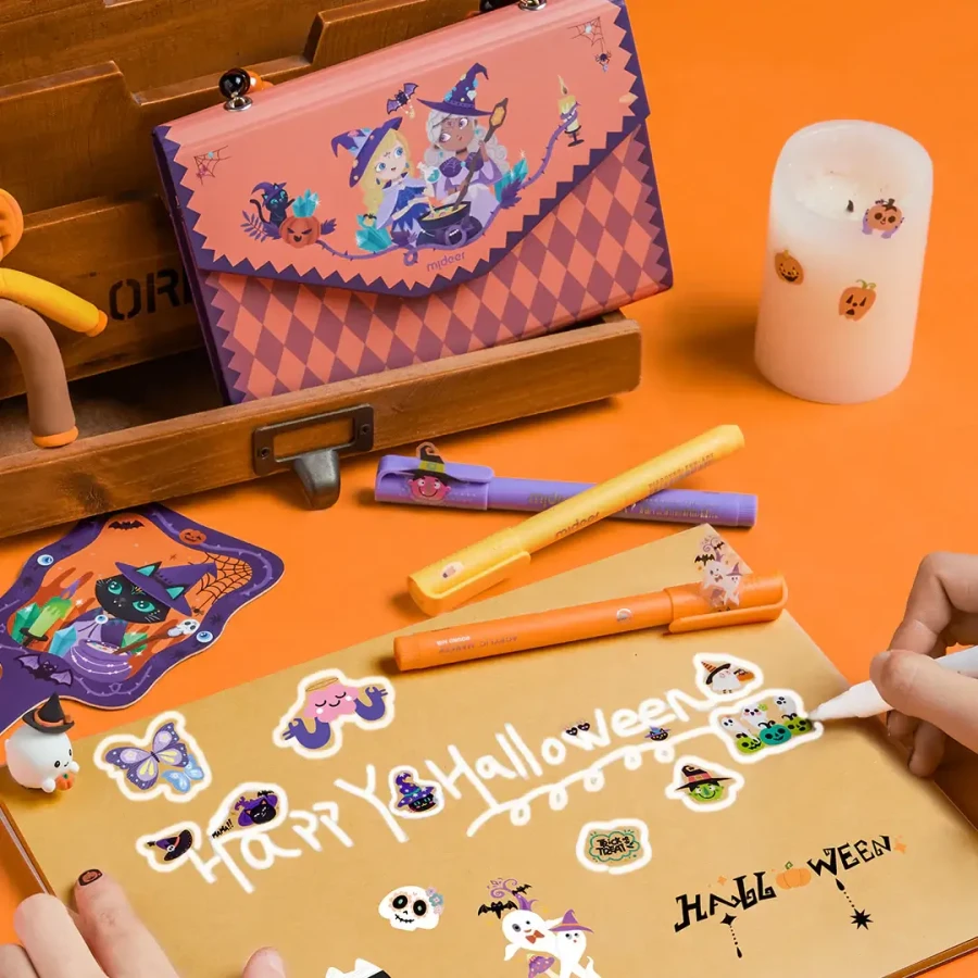 Halloweenowe tatuaże i naklejki na paznokcie w torebce / Mideer