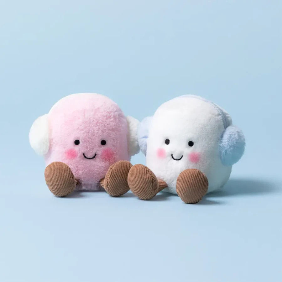 Wesołe Pianki Marshmallow w nausznikach 9 cm / Jellycat