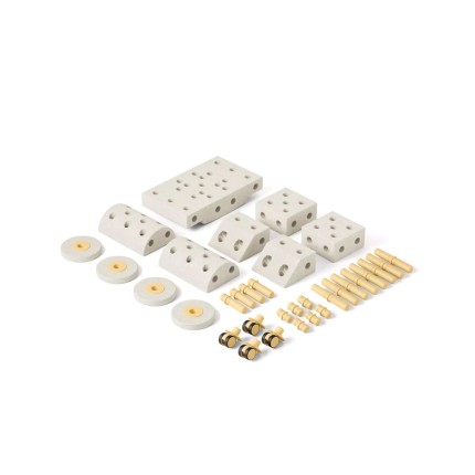 Kreatywne klocki rozwijające motorykę dużą, Dreamer kit 12 in 1 - Sand Grey, Honey Yellow / MODU