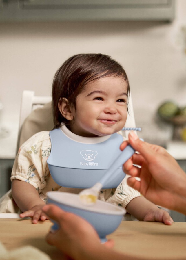 Zestaw do karmienia 3 szt. - Powder Blue / BabyBjorn