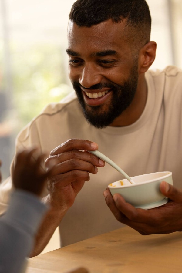 Zestaw do karmienia 3 szt. - Powder Green / BabyBjorn