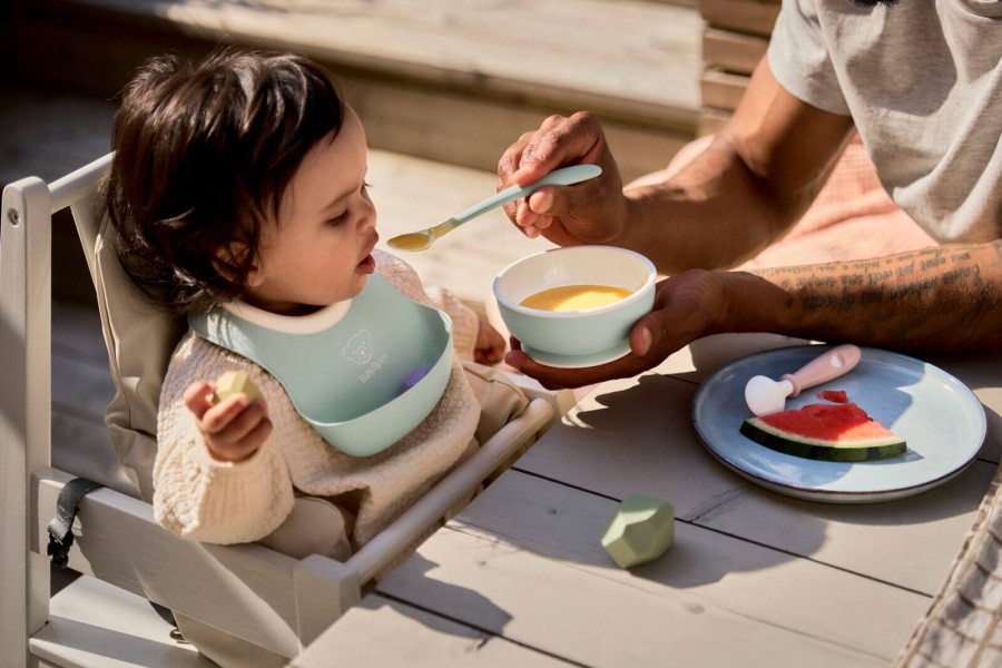 Zestaw do karmienia 3 szt. - Powder Green / BabyBjorn