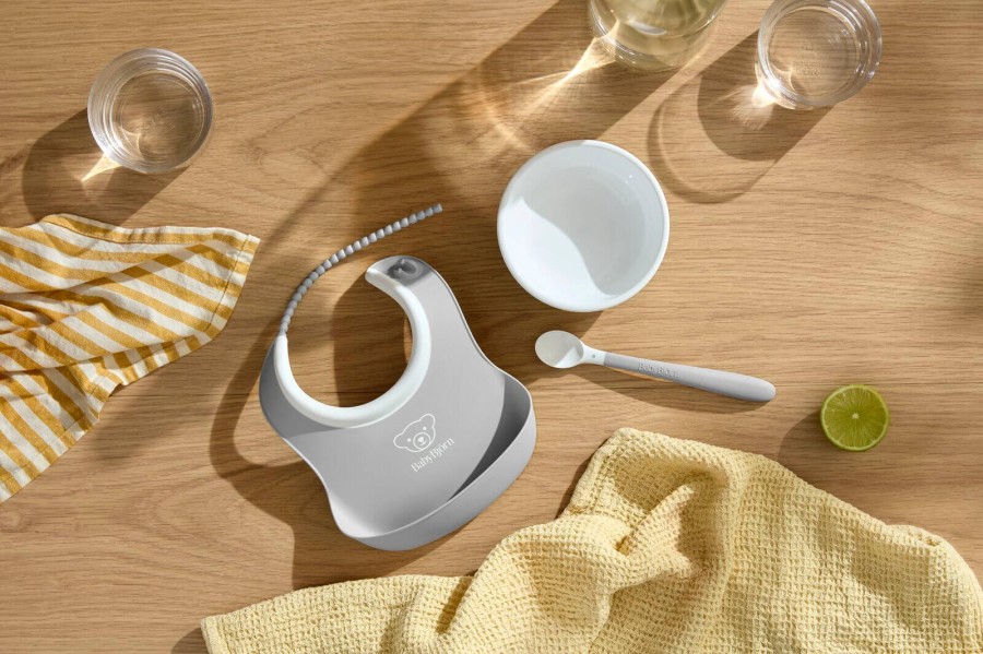 Zestaw do karmienia 3 szt. - Light Grey / BabyBjorn