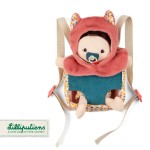 Lalka dzidziuś w nosidełku i z czapeczką Jeanne 18 m+ / Lilliputiens