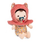 Lalka dzidziuś w nosidełku i z czapeczką Jeanne 18 m+ / Lilliputiens