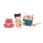 Lalka dzidziuś w nosidełku i z czapeczką Jeanne 18 m+ / Lilliputiens