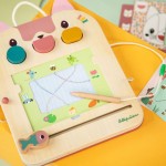 Drewniana tablica - znikopis Kotka Jeanne 18m+ / Lilliputiens