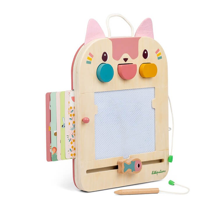 Drewniana tablica - znikopis Kotka Jeanne 18m+ / Lilliputiens