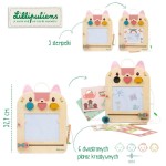 Drewniana tablica - znikopis Kotka Jeanne 18m+ / Lilliputiens