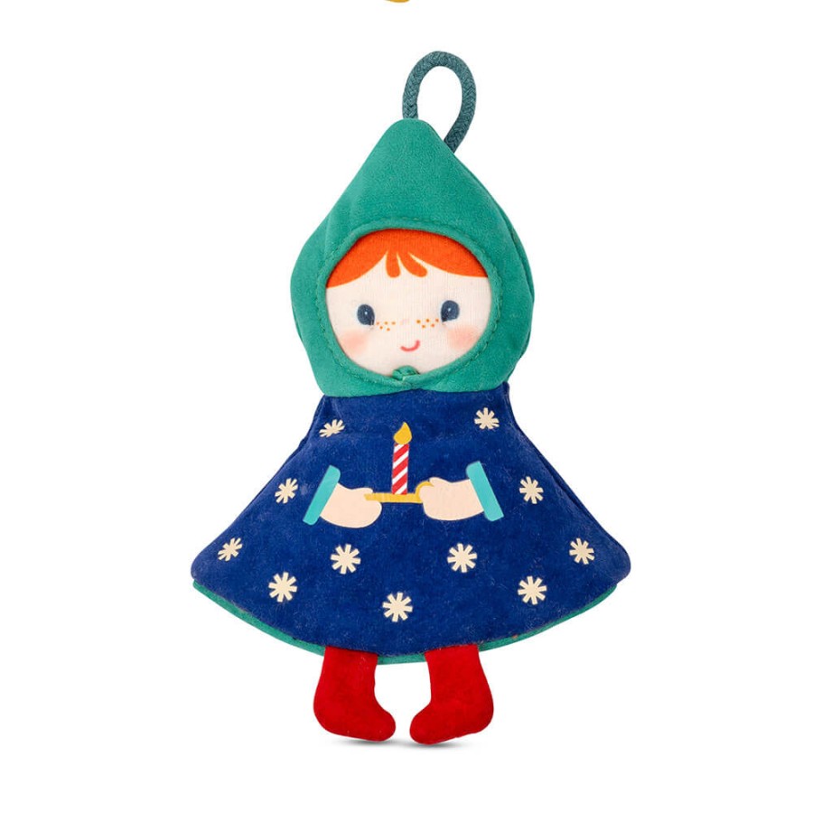 Przytulanka bombka dwustronna elf - choinka niebieska / Lililputiens