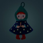 Przytulanka bombka dwustronna elf - choinka niebieska / Lililputiens