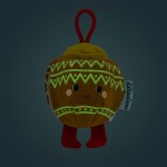 Przytulanka bombka dwustronna elf - bombka biała / Lililputiens