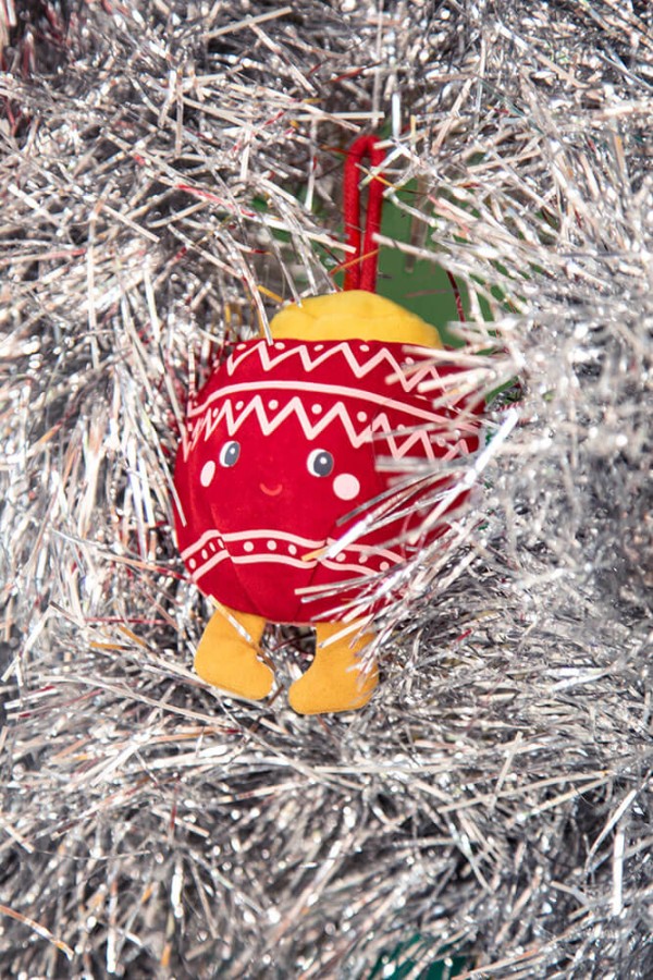 Przytulanka bombka dwustronna elf - bombka różowa / Lililputiens