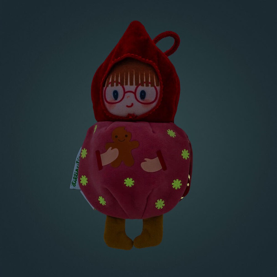 Przytulanka bombka dwustronna elf - bombka różowa / Lililputiens