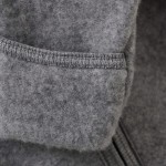 Kombinezon 100% wełny merino z uszkami królika - Medium Grey Melange / HUTTEliHUT