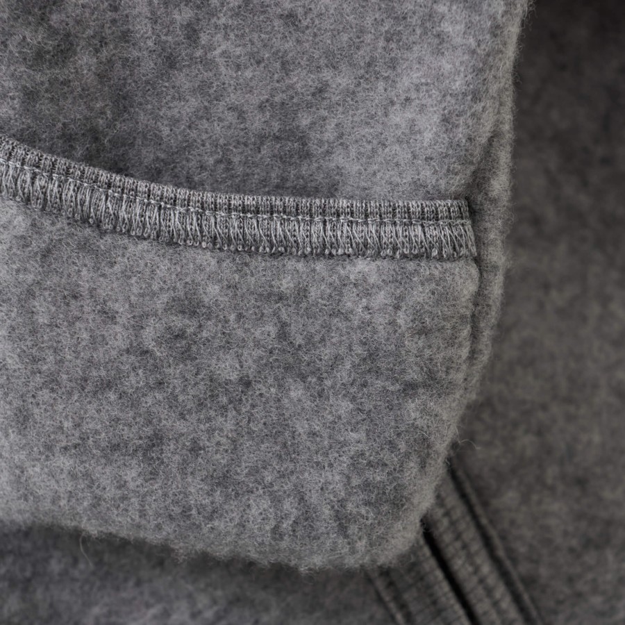 Kombinezon 100% wełny merino z uszkami królika - Medium Grey Melange / HUTTEliHUT