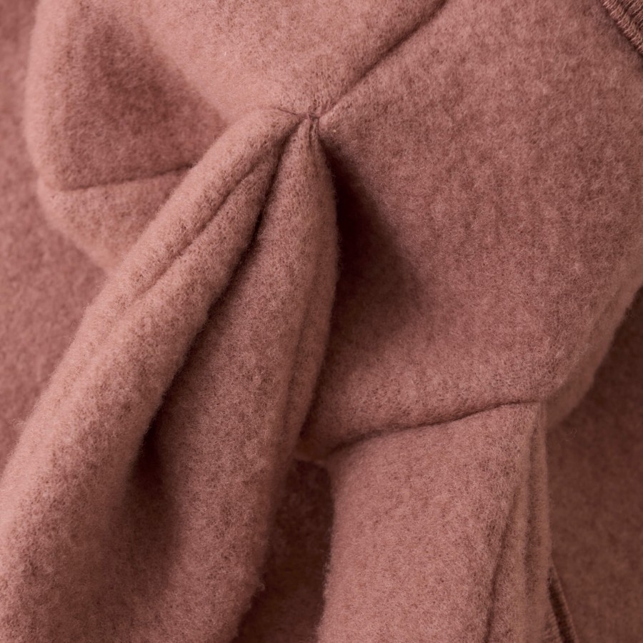 Kombinezon 100% wełny merino z uszkami królika - Burlwood / HUTTEliHUT