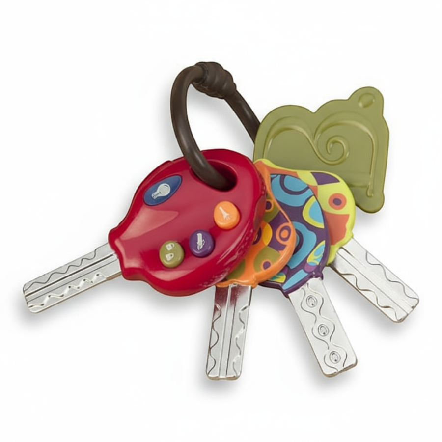 LucKeys – zestaw kluczy samochodowych z pilotem CZERWONY / B.Toys