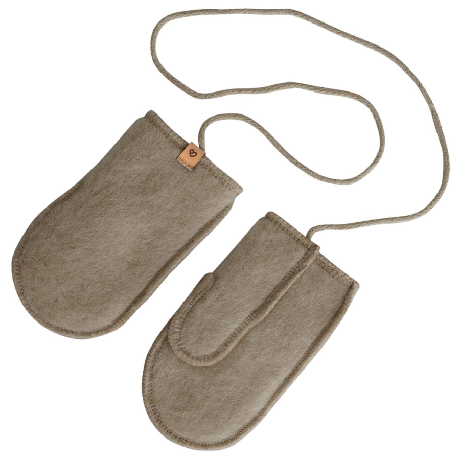 Rękawiczki dziecięce wełniane Sierra - brown / Zaffiro