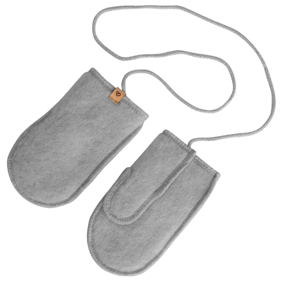 Rękawiczki dziecięce wełniane Sierra - grey / Zaffiro