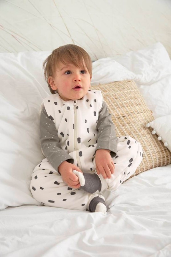 Śpiworek z nogawkami 2,5 TOG - Bricks milky / Lassig