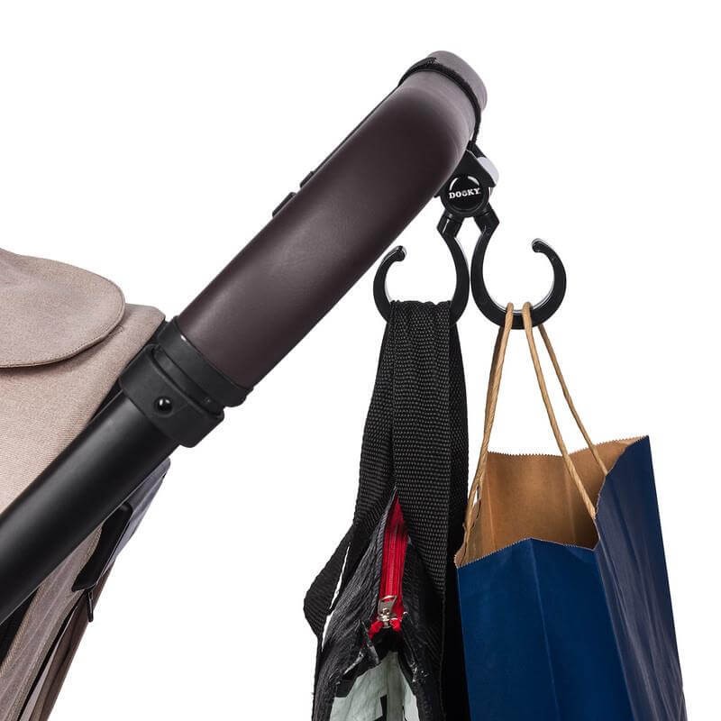 Haki obrotowe 360° do wózka Buggy, 2szt / Dooky