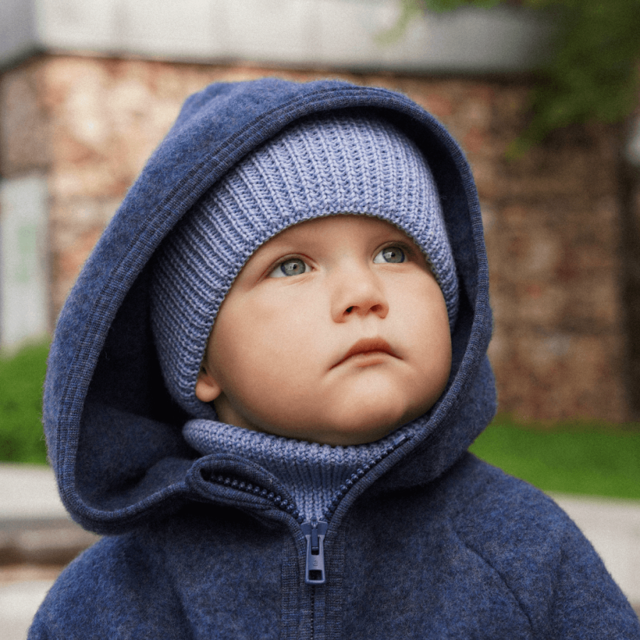 Czapka zimowa merino WINTER SKY BLUE / Patulove