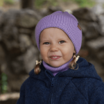 Czapka zimowa merino WINTER LAVENDER / Patulove